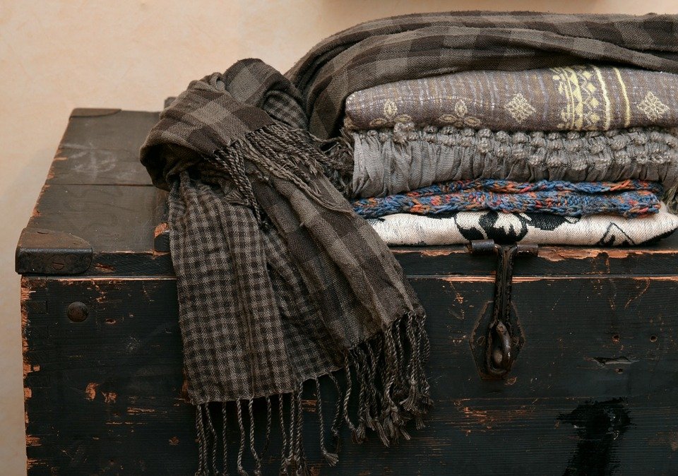 Scarves, Textiles, Fabric, Box, Scarf, Purry, Brown