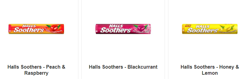 Halls Soothers 润喉糖 Halls Soothers 润喉糖