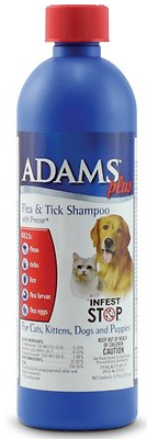 Adams Plus跳蚤和壁虱洗发露