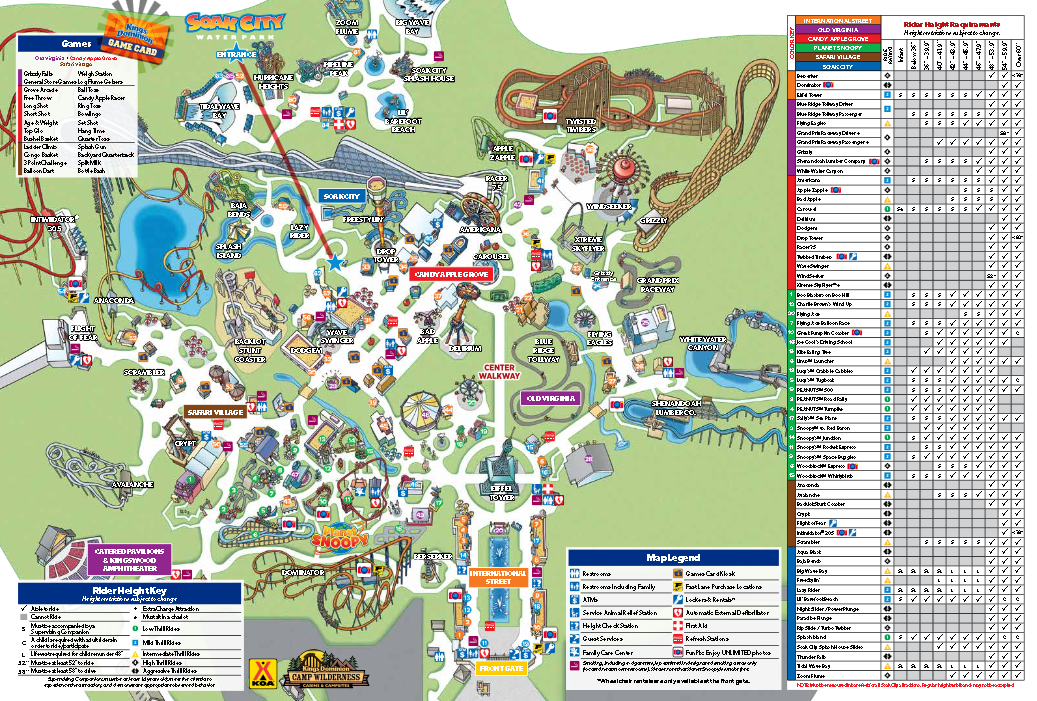Kings Dominion Planning Guides for First Time Visitors Extrabux