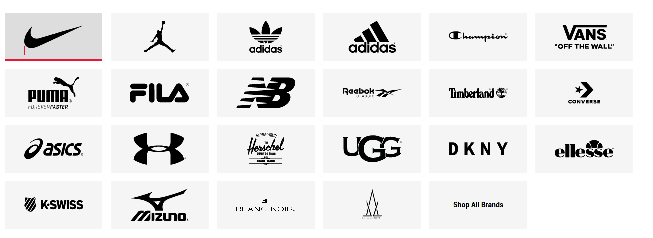 Foot Locker上的球鞋品牌