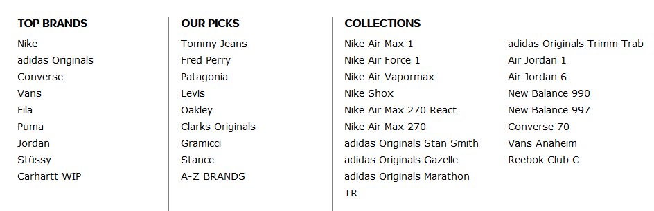 Size上的球鞋品牌