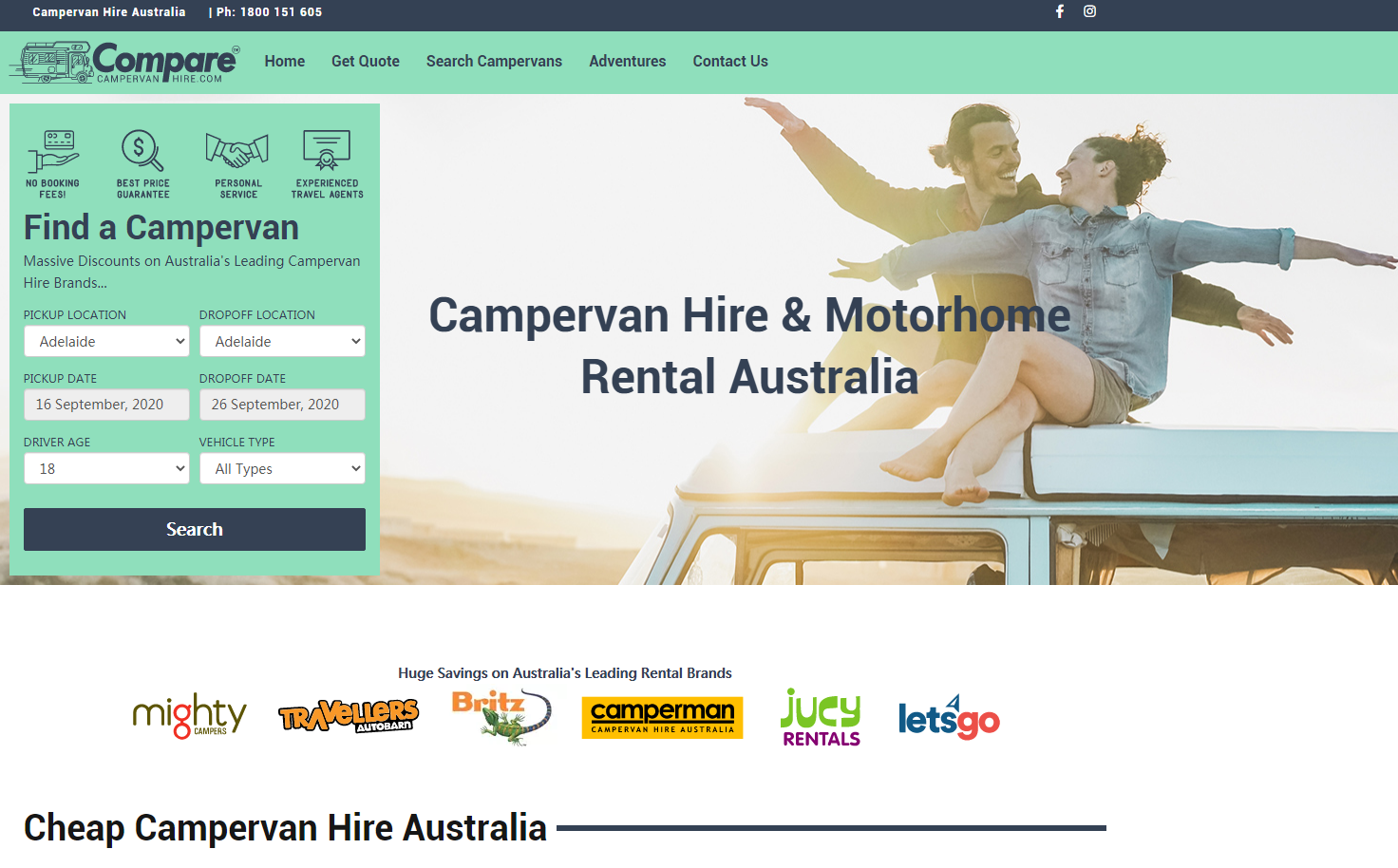 Compare Campervan Hire