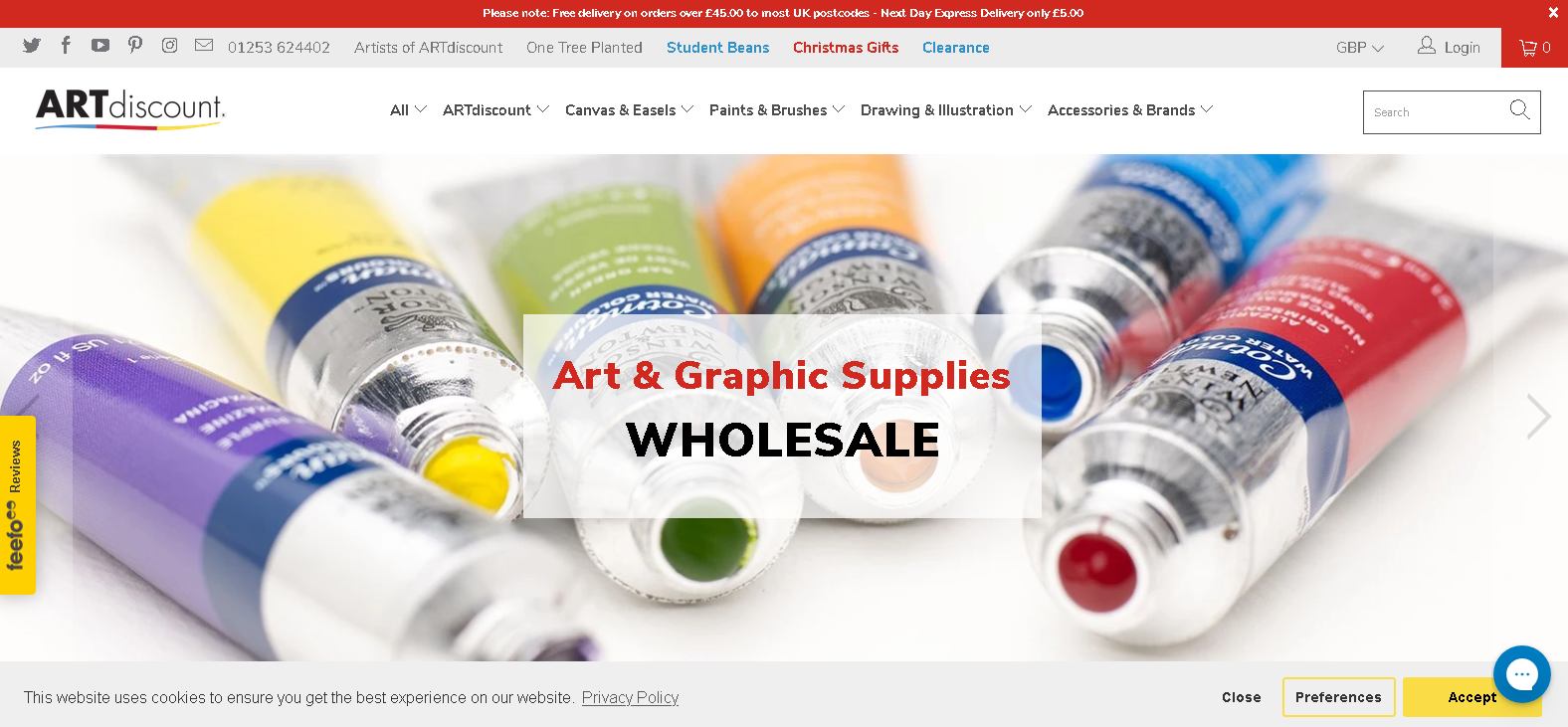 21英国美术用品网站推荐 3 返利 购买绘画工具 水彩颜料 画材等 Extrabux