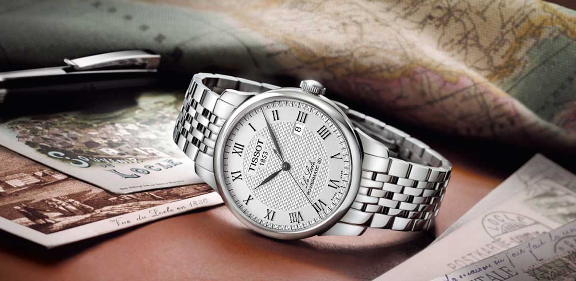 Tissot 天梭力洛克系列钢带80机芯机械男表