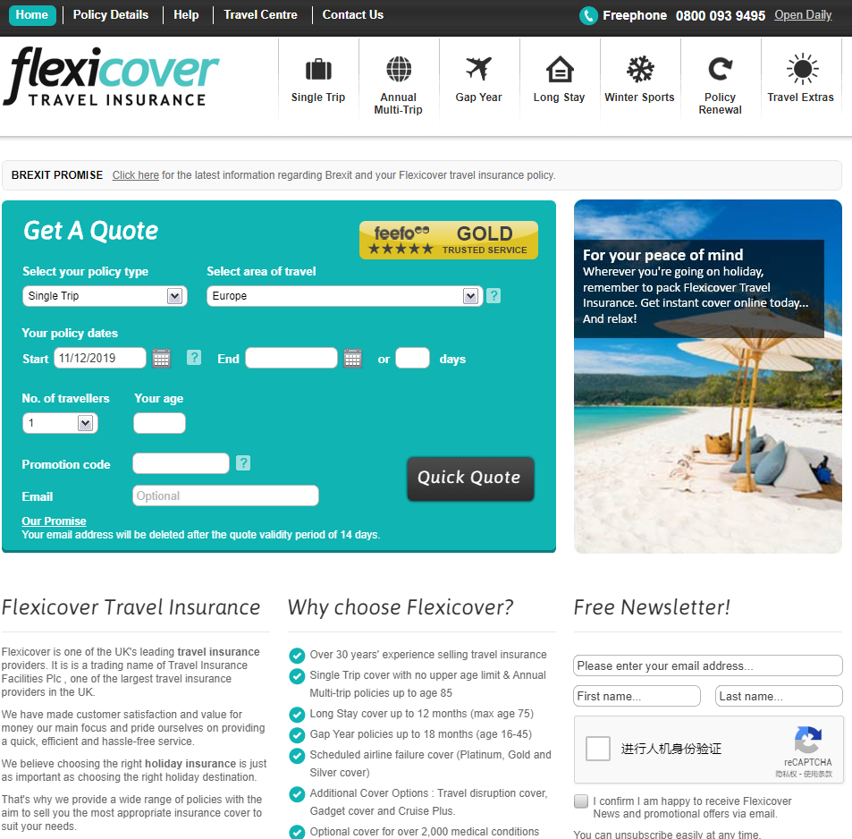 Flexicover Travel Insurance