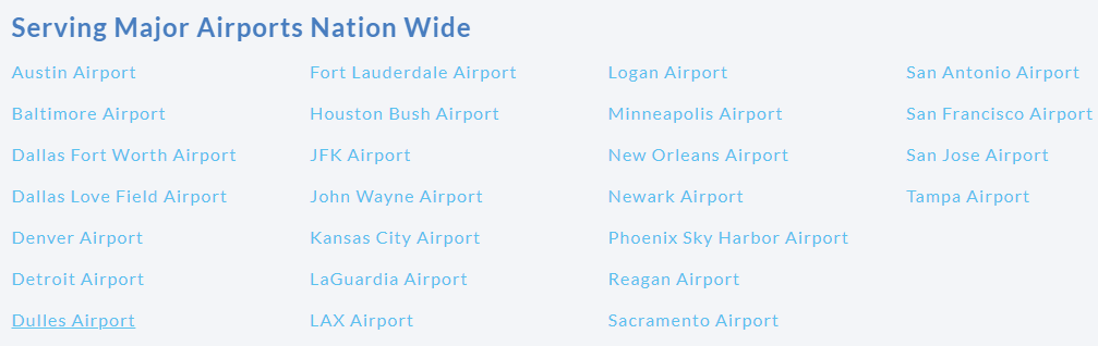 Shuttle Finder服务点