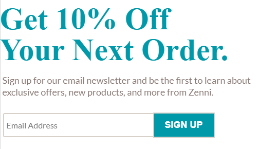 Zenni Optical促销活动