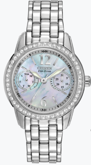 Citizen 西铁城 FD1030-56Y 珍珠贝母 女士光动能腕表