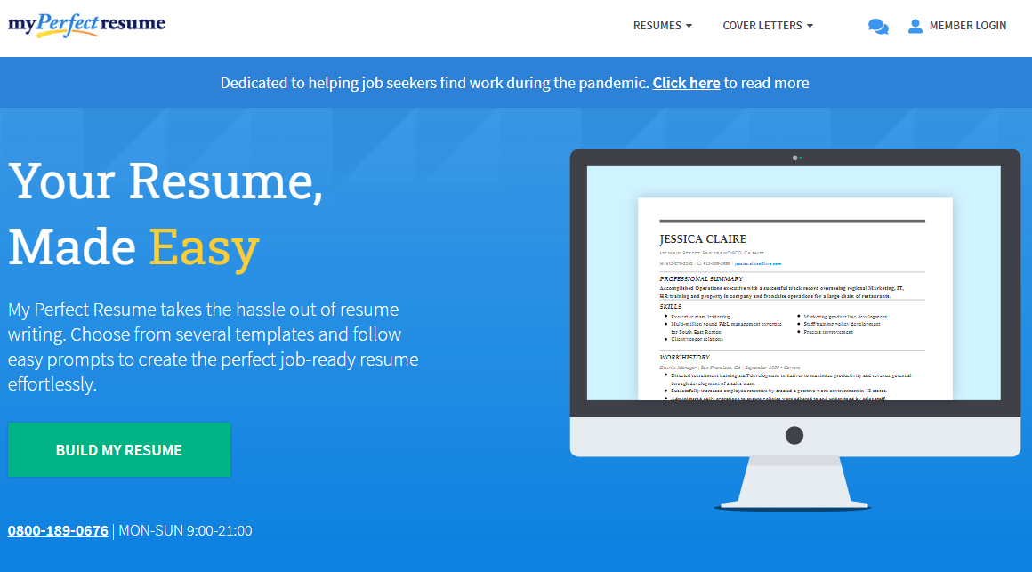 My Perfect Resume My Perfect Resume