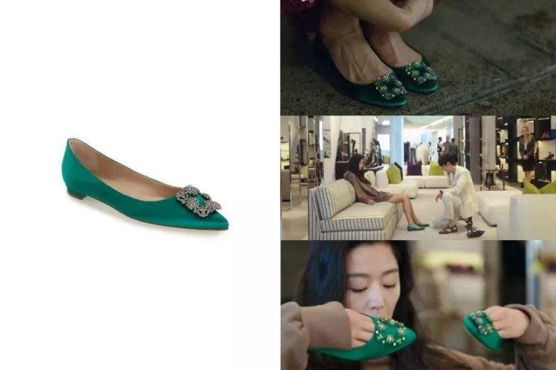 Manolo Blahnik钻扣鞋