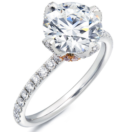 love diamond「全爱钻」  「婚嫁系列」18k黄金及900铂金钻石戒指