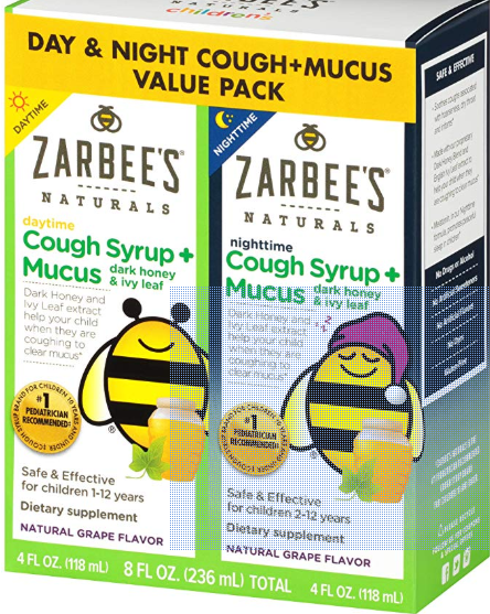 Zarbees Zarbee's 儿童日夜止咳糖浆4oz,葡萄味,2瓶 Zarbees Zarbee's 儿童日夜止咳糖浆4oz,葡萄味,2瓶