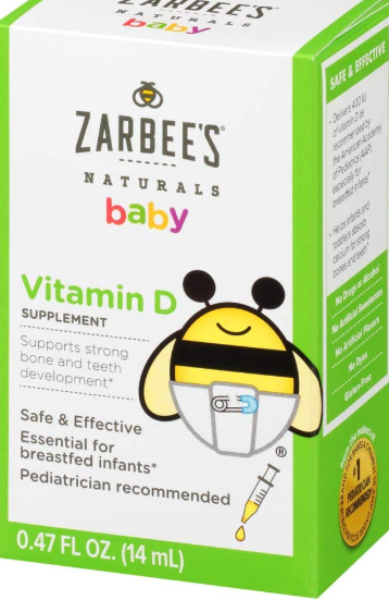 Zarbee's Naturals 婴儿维生素D补充剂 0.47 Fl. Ounce Zarbee's Naturals 婴儿维生素D补充剂 0.47 Fl. Ounce