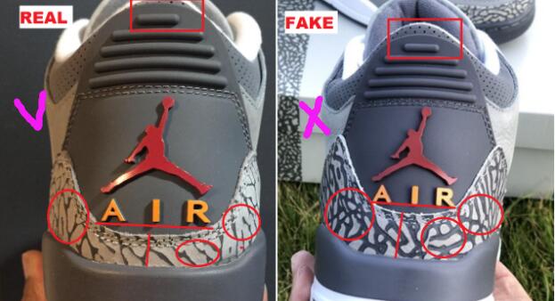 how to tell if jordan 3 are fake
