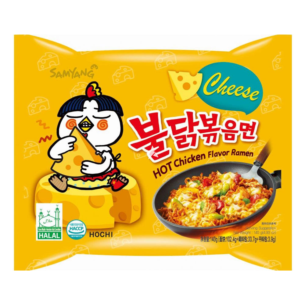 Samyang KOREAN CHEESE Instant Noodles FRIDGE MAGNET Indonesia Mie Instan 2.5" 
