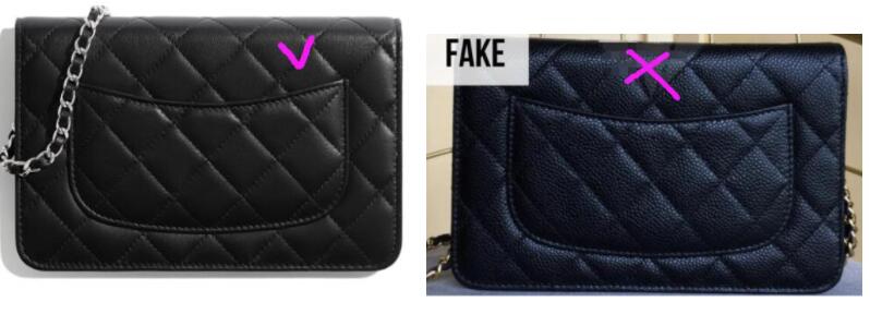 Chanel Comparison Authentic vs Replica  Spot the fake Chanel Wallet On  Chain WOC  YouTube