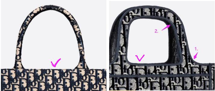 Real vs fake Dior book tote edition 👀 Which one is FAKE and how can y, Dior Tote