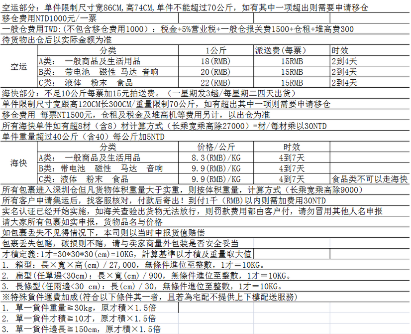 22大陆到台湾的集运公司推荐 淘宝 天猫 京东任性买买买 Extrabux