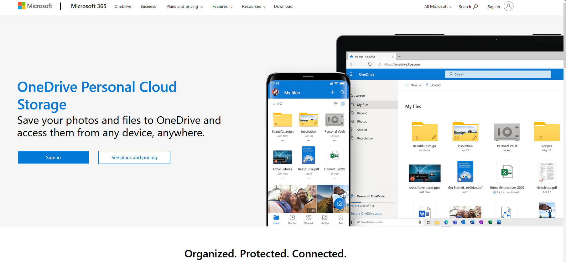 Хранилище фото onedrive