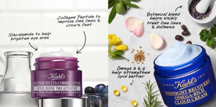 Ingredient Reviews: New Kiehl's Super Multi-Corrective Eye Cream & Midnight Recovery Omega Rich Cream