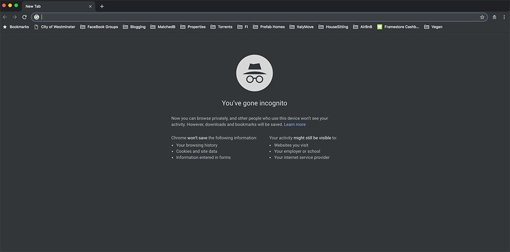 How to find cheap flights using incognito mode
