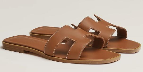 authentic hermes oran sandals