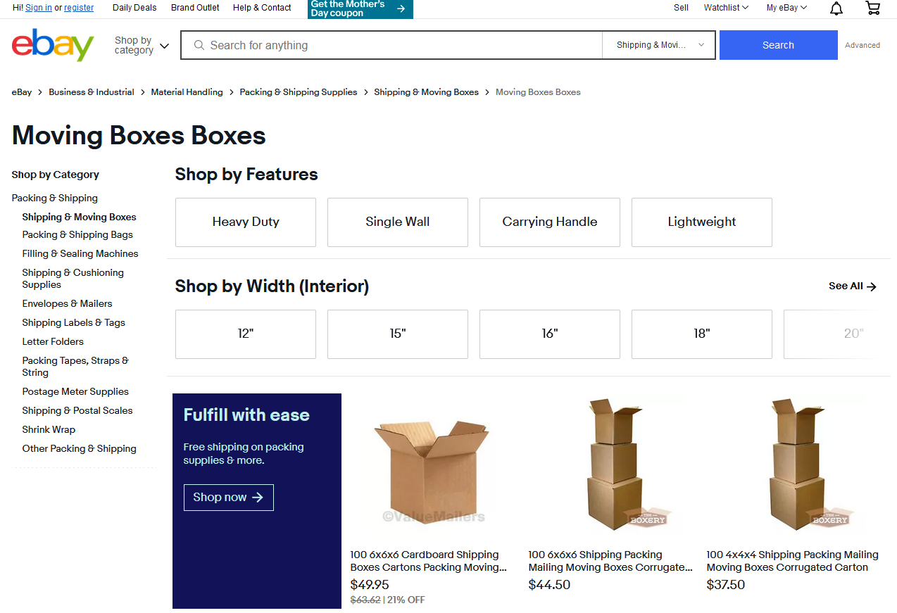 12 Cheapest Places to Buy Moving Boxes Online 2024 (up to 8 cashback