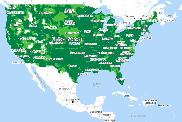 google fi cell coverage map