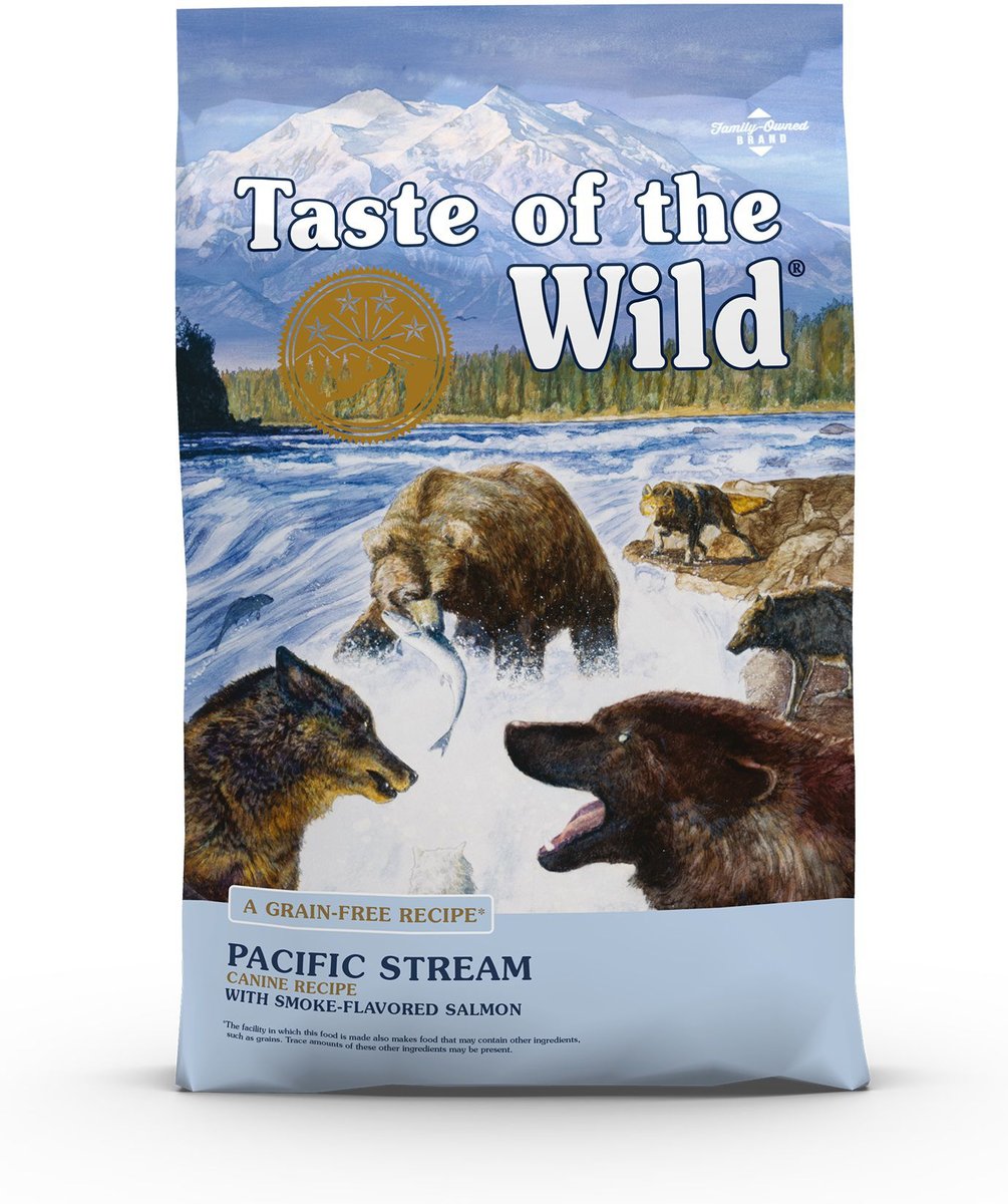Taste of the Wild Pacific Stream Smoke-Flavored Salmon Grain-Free Dry Dog Food, 5-lb bag slide 1 of 7