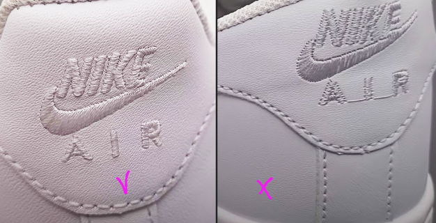 fakecip on X: Fake vs Real Nike Air Force 1 Sneakers