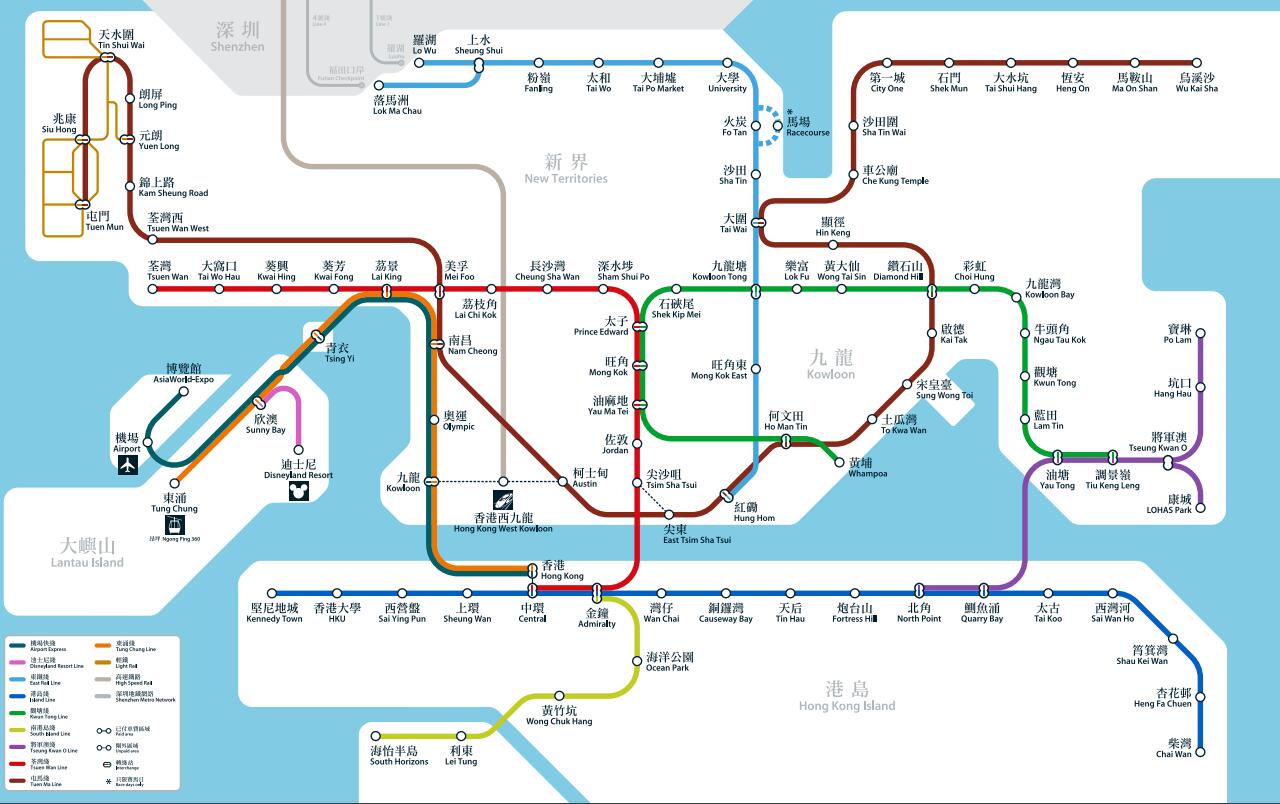 2022香港地鐵乘坐及購票卡指南地鐵線路圖運營時間票價學生優惠