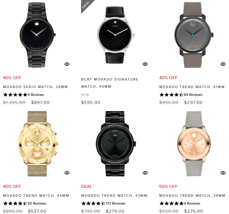 movado factory store coupon