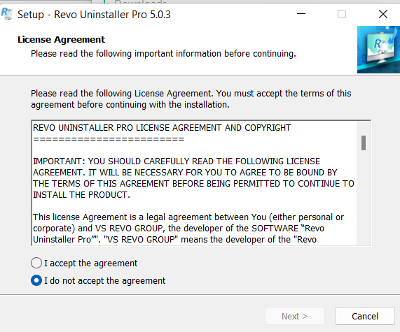 revo卸载程序的设置