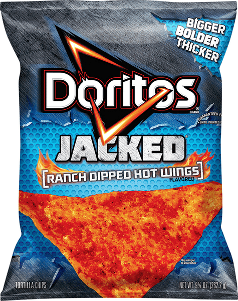 Doritos Jacked Ranch Dipped Hot Wing Tortilla Chips