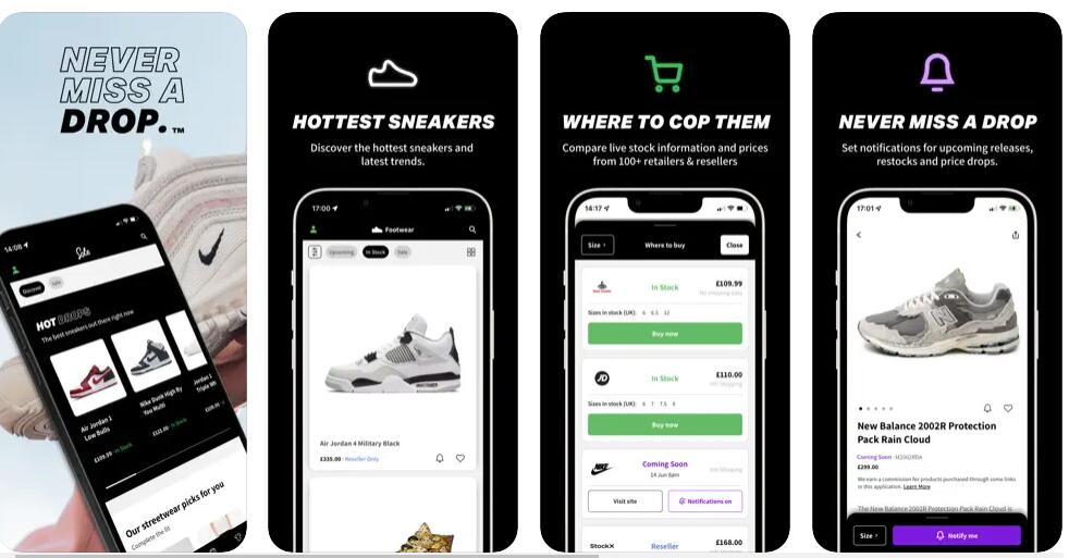 Top & Best 12 Sneaker Apps/sites for Raffles, Releases & Restocks in