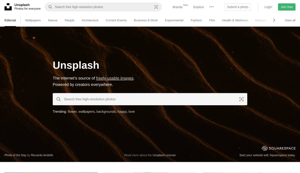 unsplash free 库存图片