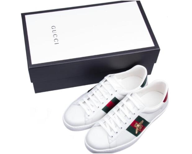Authentic Gucci Tennis Shoe Box With Laser Cut Logobrown With