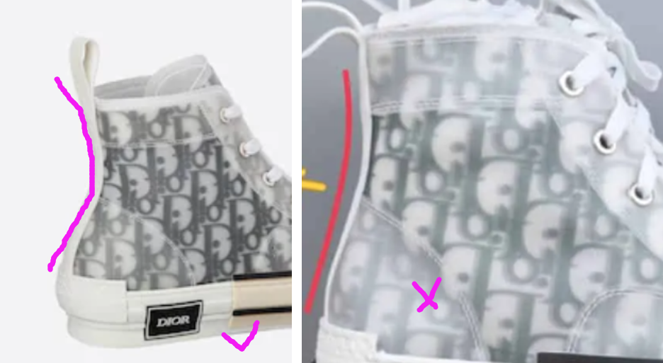 Check giày Cách phân biệt Dior B23 Oblique Logo real và fake  Hệ thống  phân phối Air Jordan chính hãng
