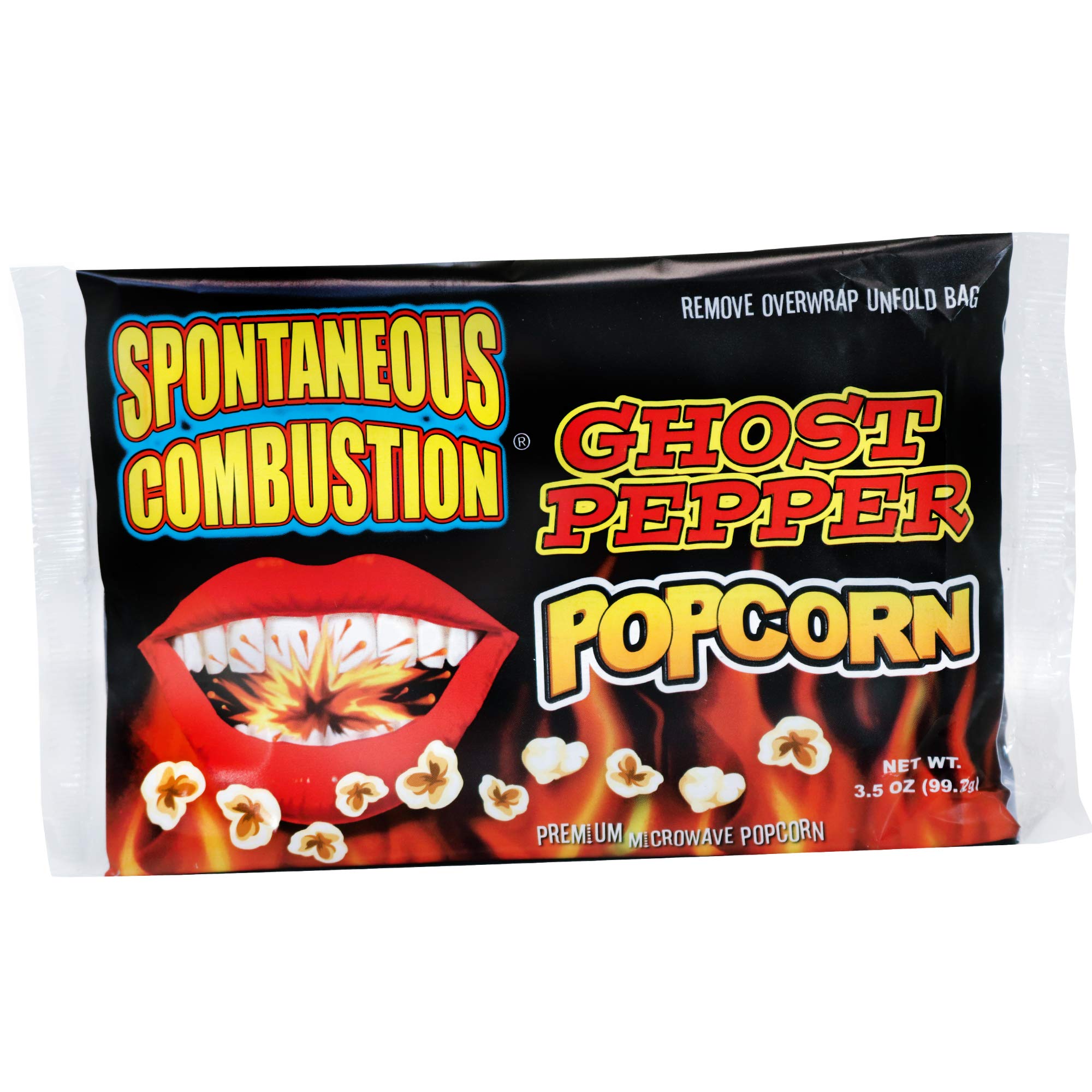 Amazon.com: Spontaneous Combustion Ghost Pepper Microwave Popcorn Bags - 1 Pack - Ultimate Spicy Gourmet Popcorn - Perfect Hot Movie Theater Popcorn for Home - Try if you dare! Amazon.com: Spontaneous Combustion Ghost Pepper Microwave Popcorn Bags - 1 Pack - Ultimate Spicy Gourmet Popcorn - Perfect Hot Movie Theater Popcorn for Home - Try if you dare!