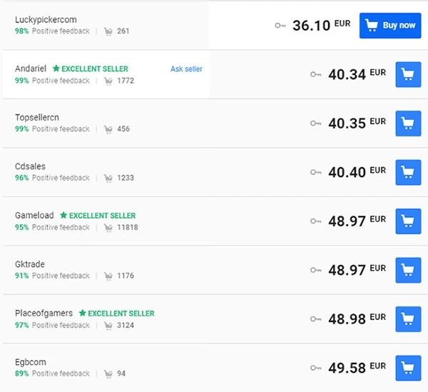 在 g2a 上购买的风险