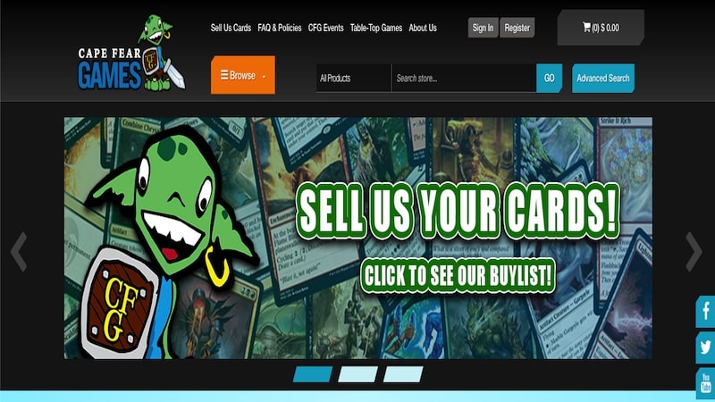 Cape Fear Games 主页