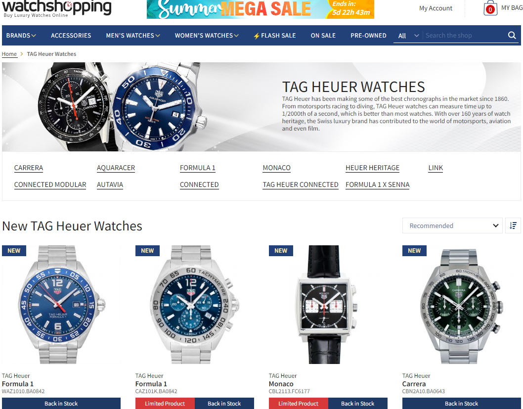 Where To Buy TAG Heuer Watches The Cheapest In 2024 Cheapest