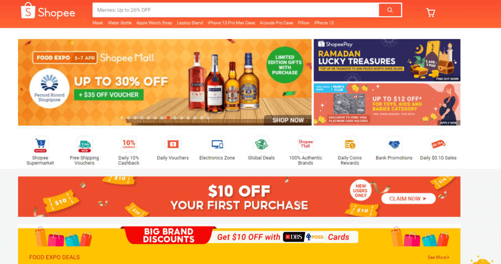 Shopee 电子商务市场