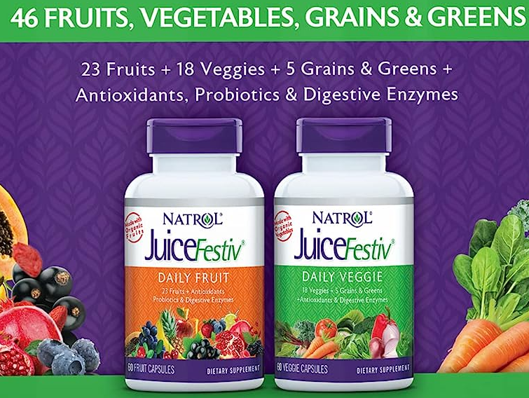 Natrol JuiceFestiv vs. Balance of Nature vs. Juice Plus vs. Simply