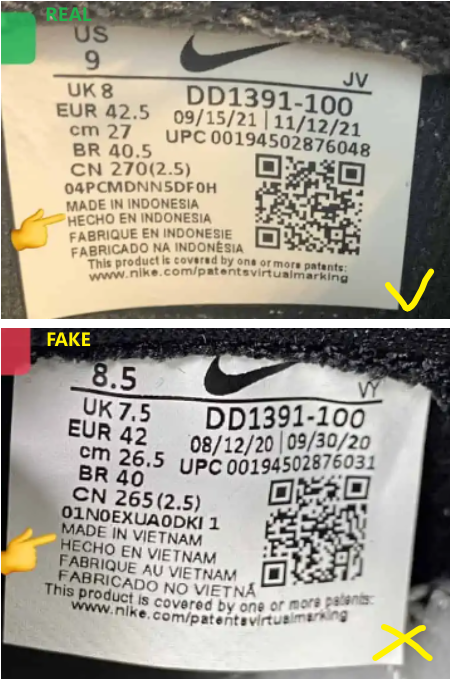 Nike Dunk Low Panda Real vs. Fake Guide 2024: How Can I Tell If It Is ...