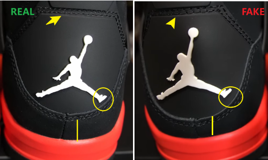 Air Jordan 4 Red Thunder Real vs. Fake Guide 2024: How Can I Tell If It ...