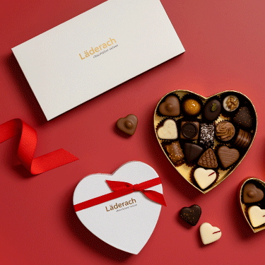 Läderach | Valentine chocolate. Authentic masterpieces in the form of delicious chocolate creations | chocolatier suisse