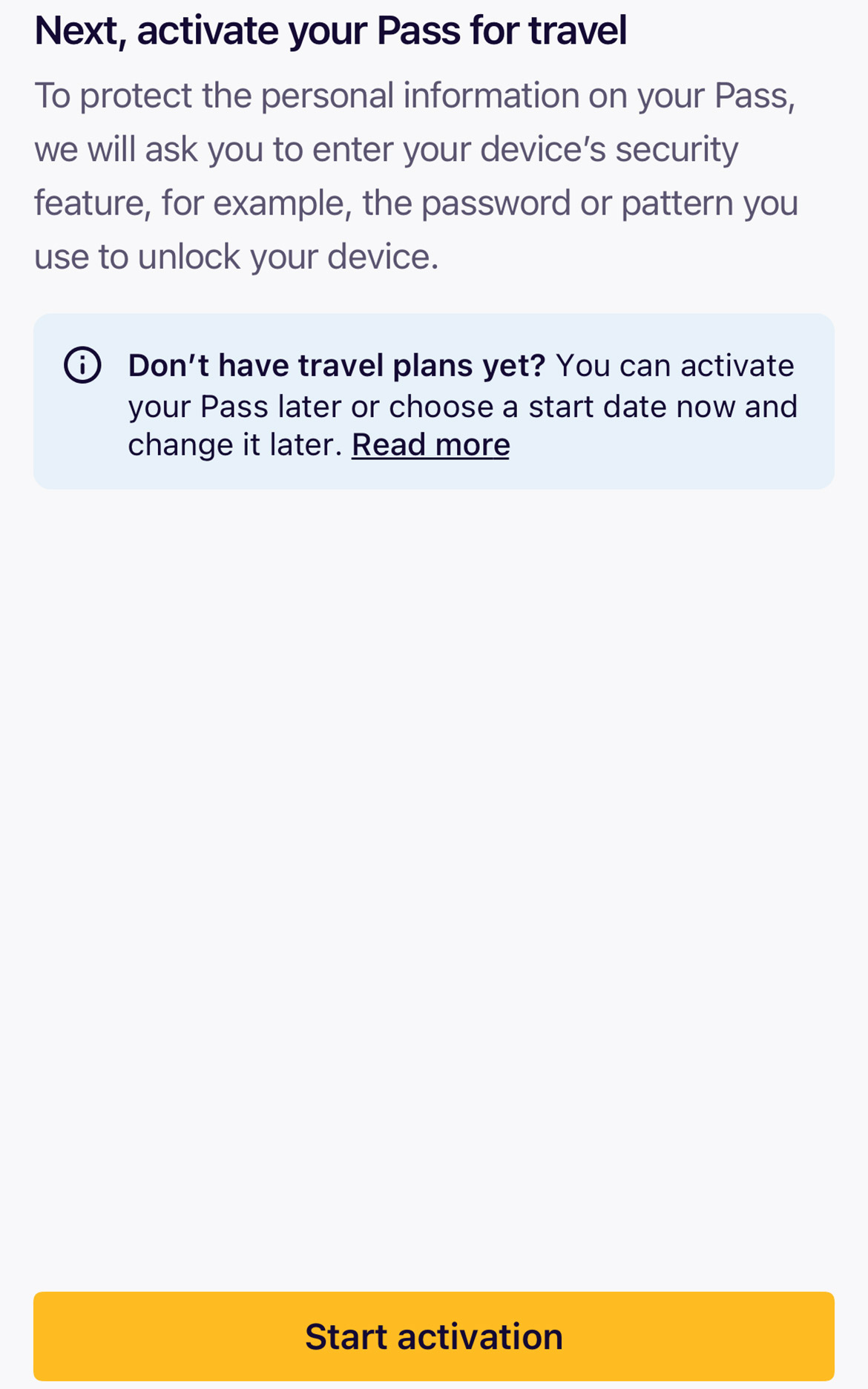 激活Eurail欧铁通票
