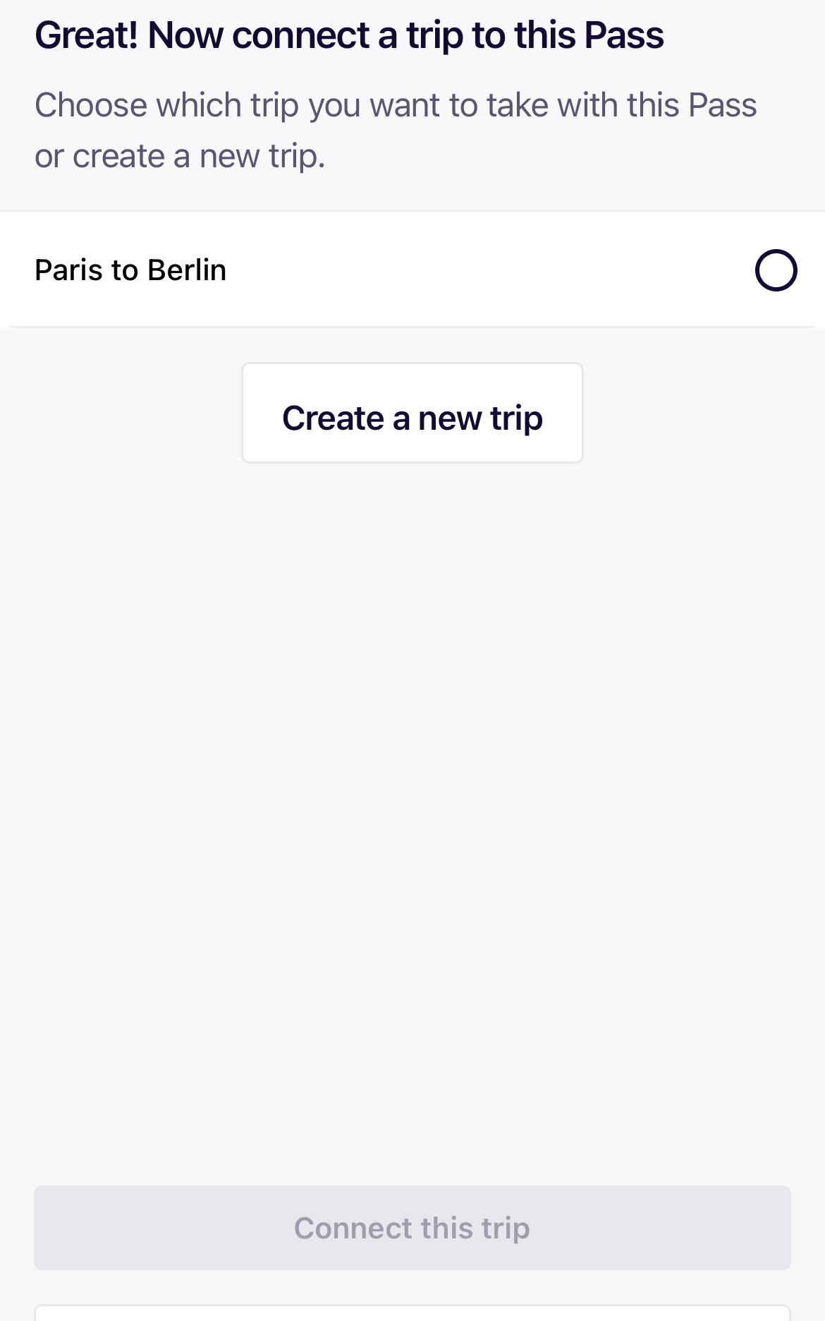 激活Eurail欧铁通票